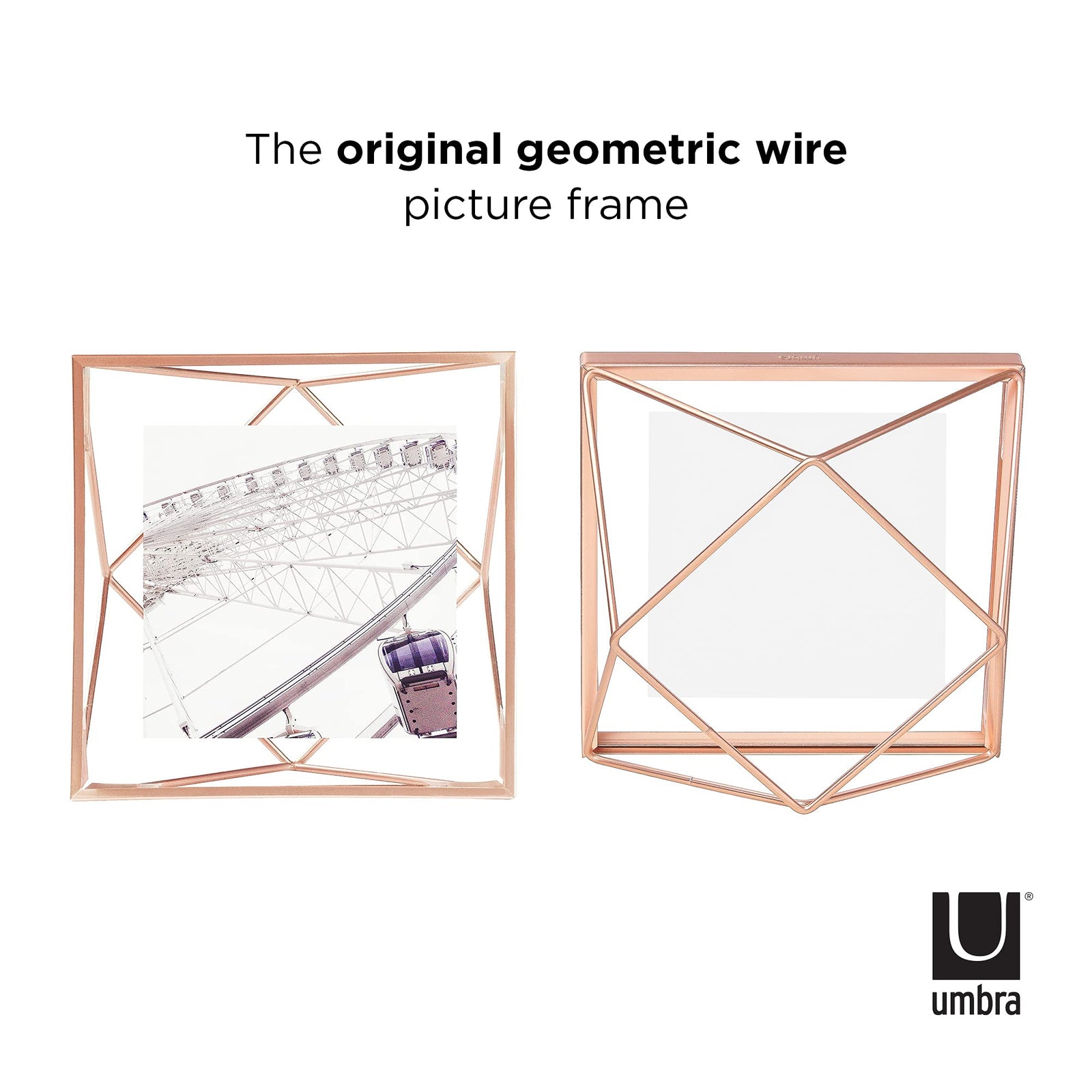 Umbra Prisma Multi Picture Frame – Photo Display for Desk or Wall, Chrome