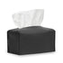 LEART Leather Tissue Box Cover Holder – Home Decorations for Living Room, Bedroom and Office, Tissue Box Cover for Car (Black)