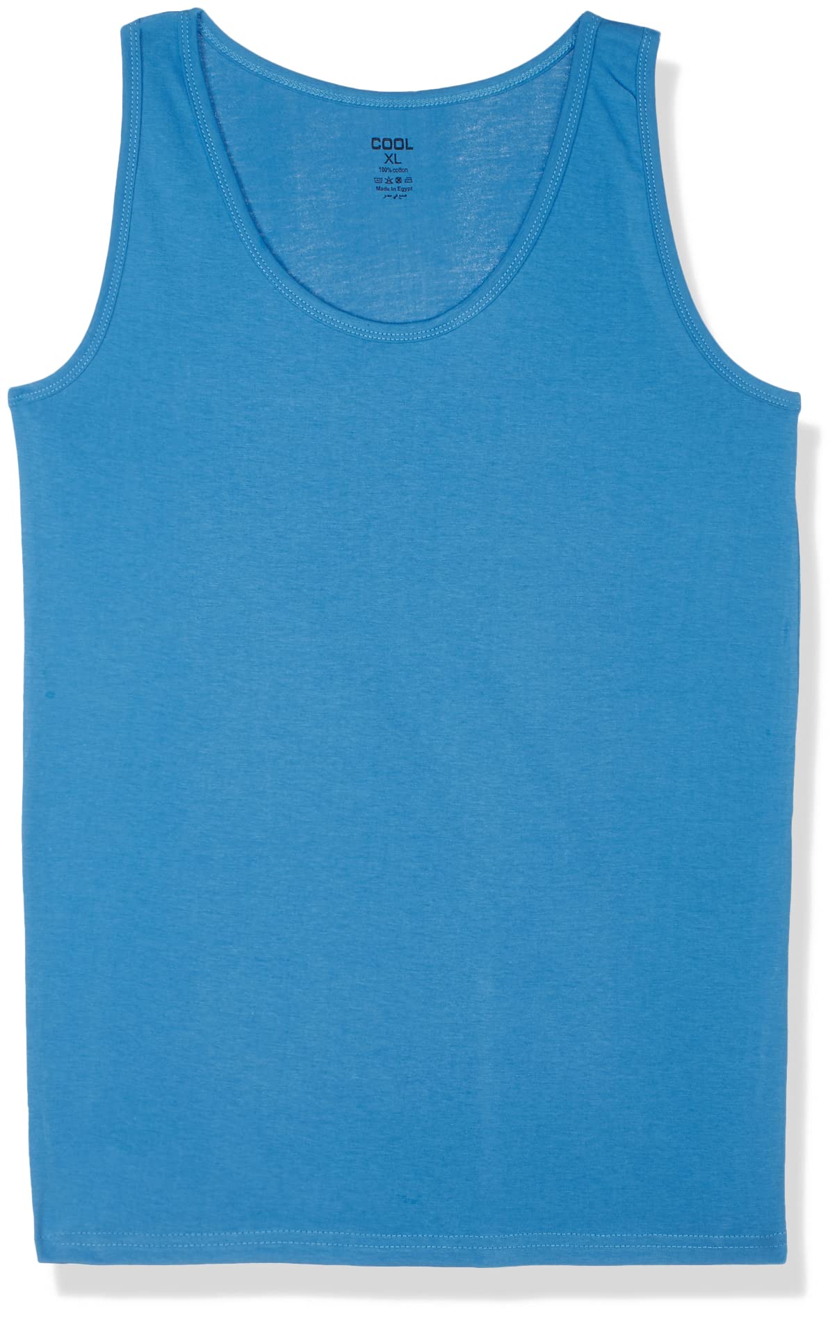 Cool Men’s Plain Sleeveless Scoop Neck Cotton Undershirt – Model 141 (Pack of 1)