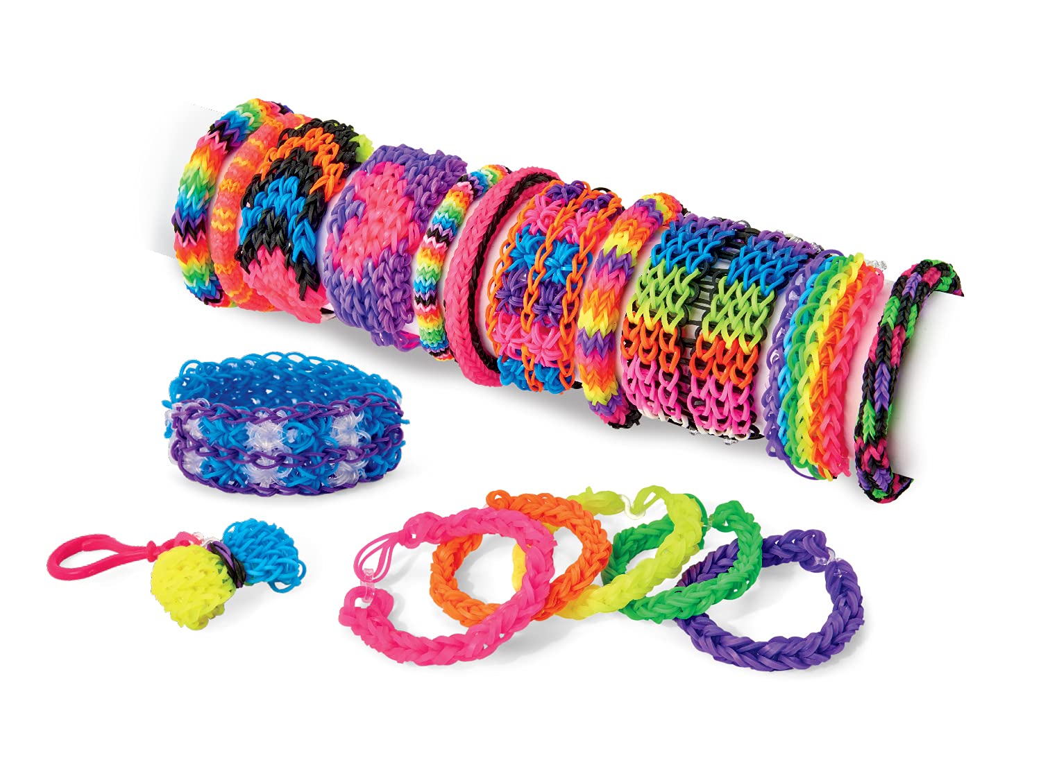 مجموعة CraZLoom Super Cra-Z-Loom للأساور، أساور مطاطية لصنع الأساور، مجموعة فنون وحرف يدوية للبنات والأولاد، هدية عيد ميلاد لتعزيز الإبداع والخيال، العمر 8+