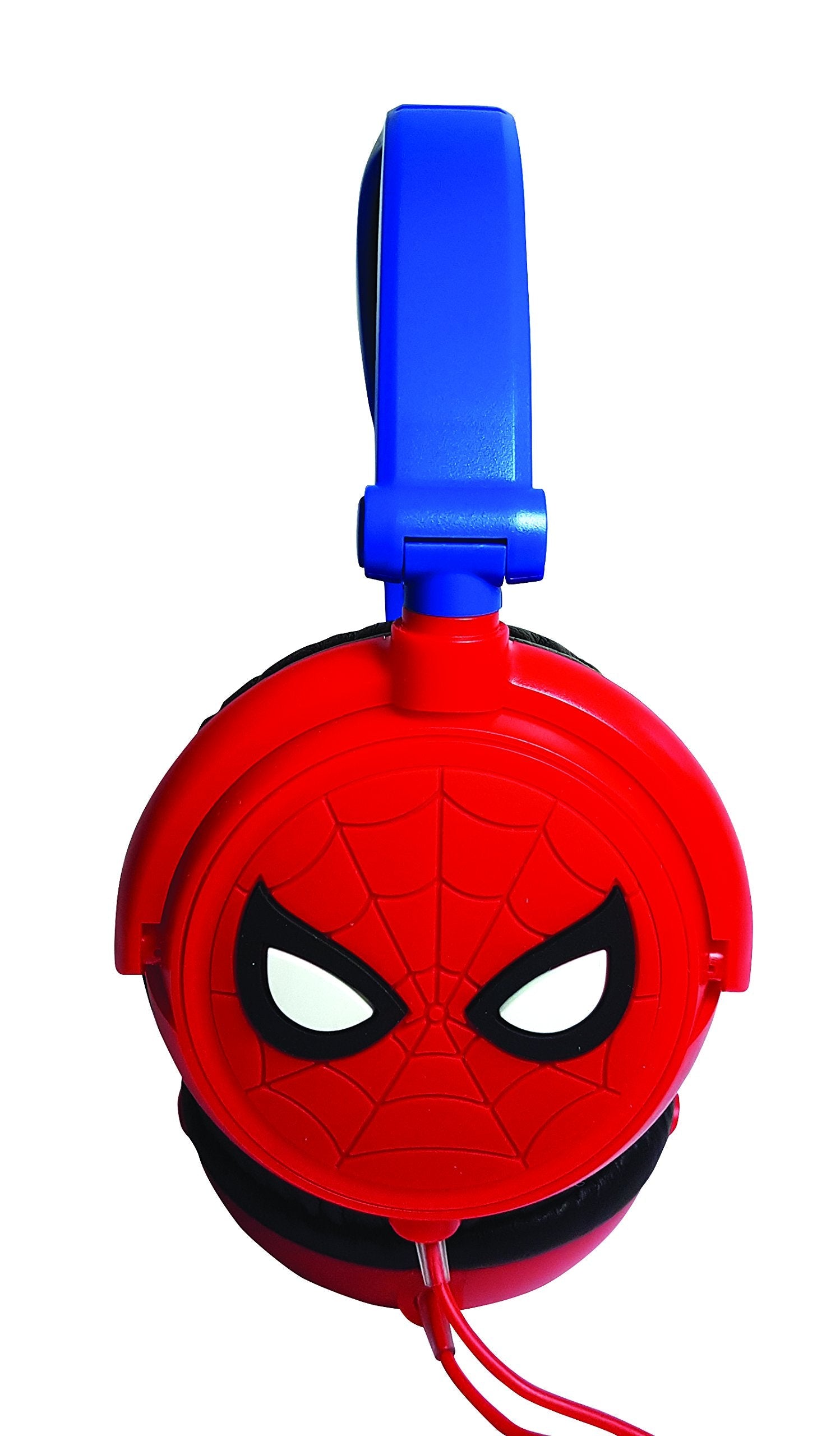 Lexibook Marvel Spider-Man Peter Parker Stereo Headphone, kids safe, foldable and adjustable, red/blue, HP010SP