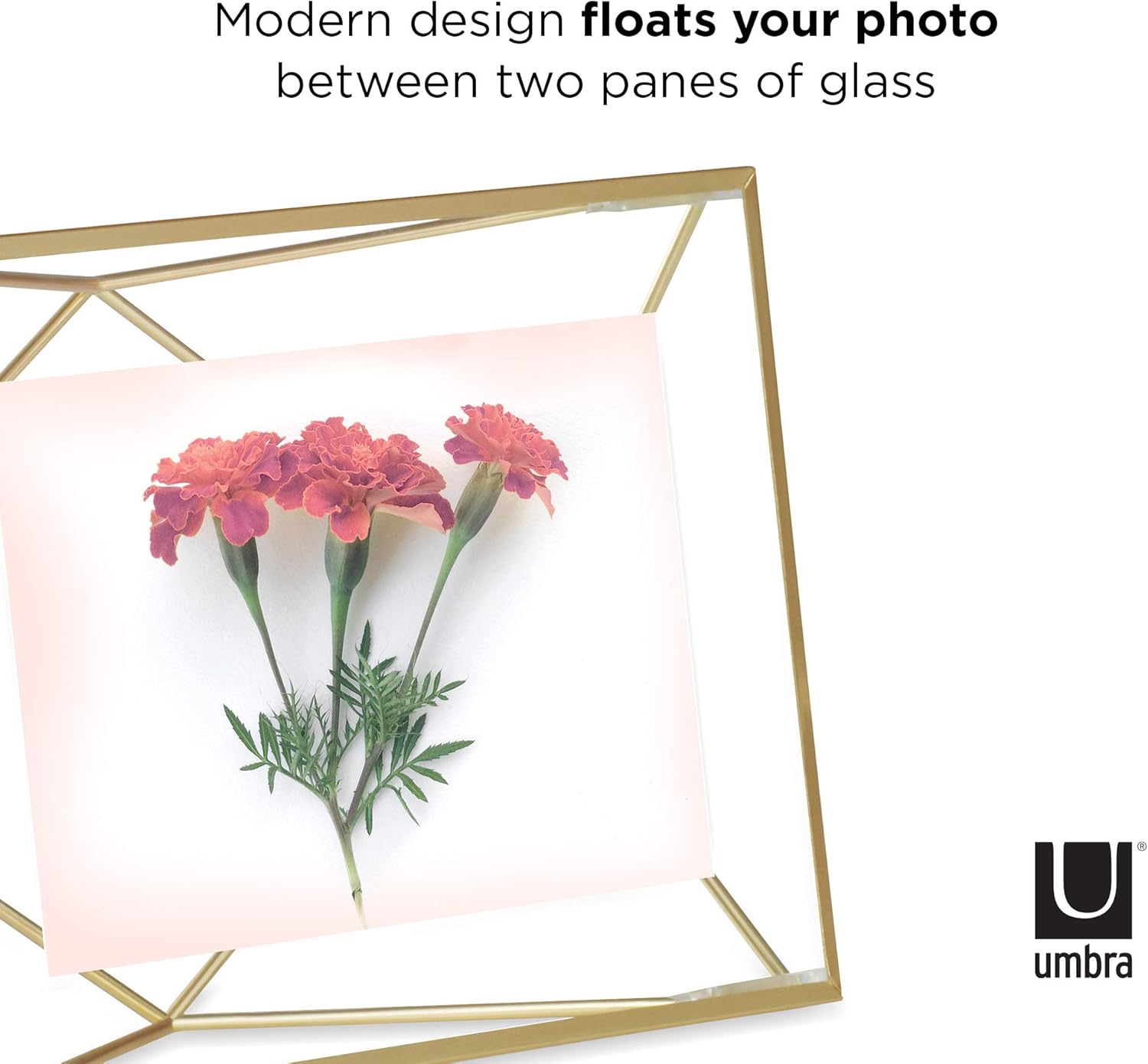 Umbra Prisma Multi Picture Frame – Photo Display for Desk or Wall, Chrome