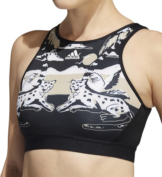 Adidas ls farm b ha0063 training black workout bra - light support for women