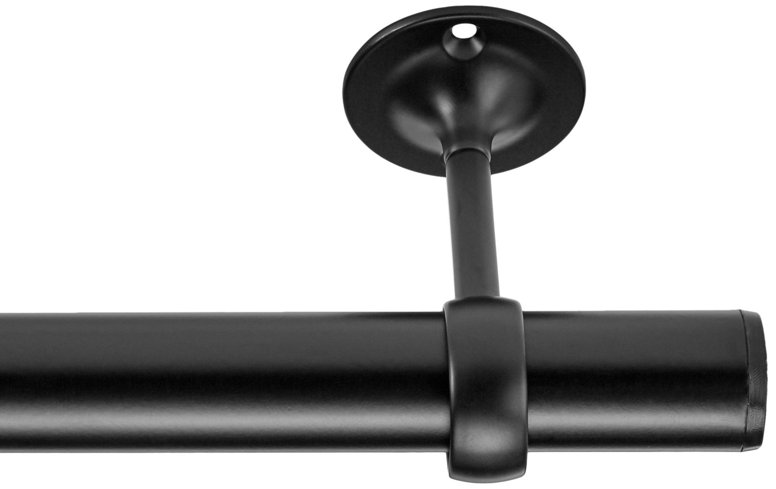 Amazon Basics Curtain Rod Ceiling-Mount Bracket, Set Of 2, Black