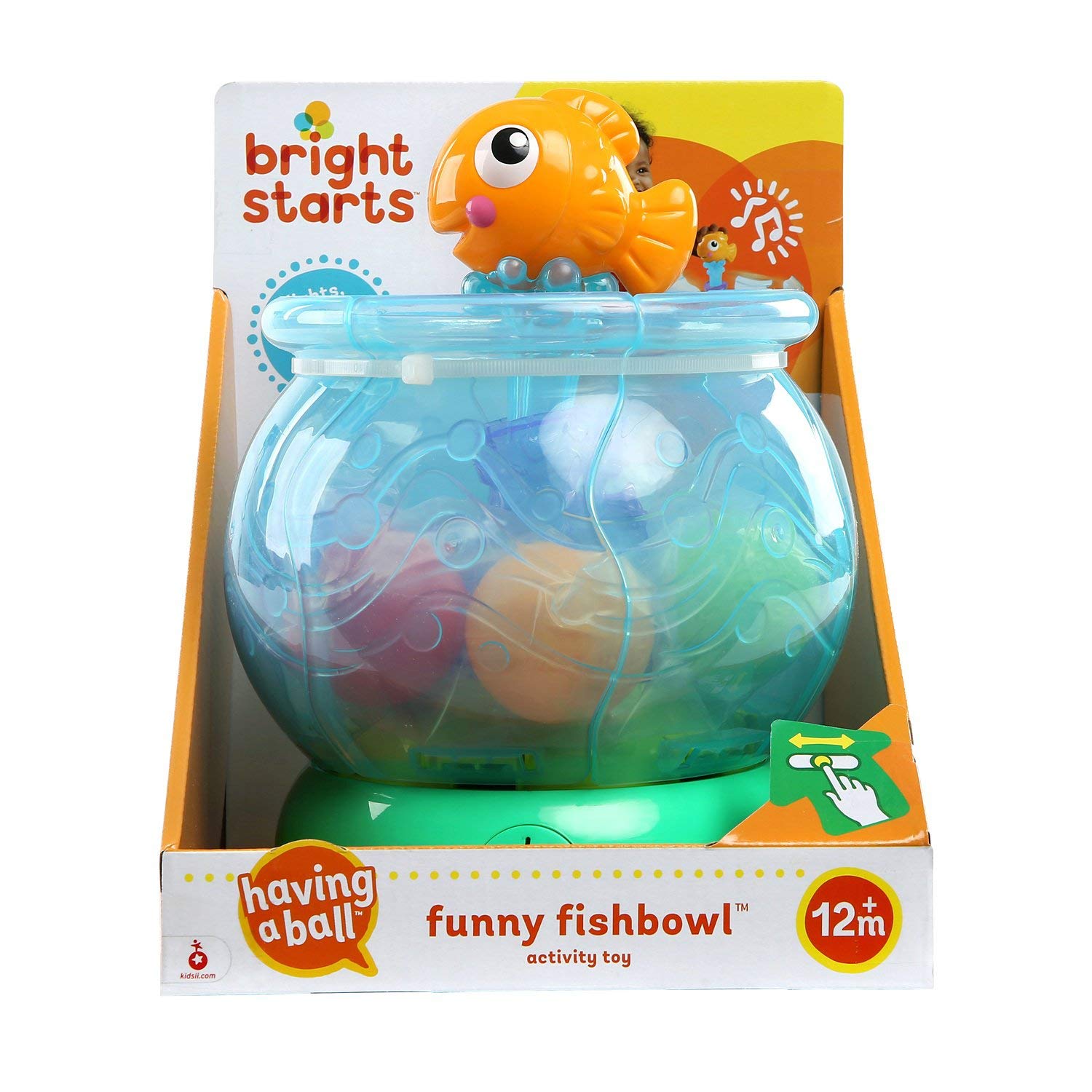 Bright Starts™ Funny Fishbowl™ Ball Popper Musical Activity Toy with Lights, Ages 12 months +