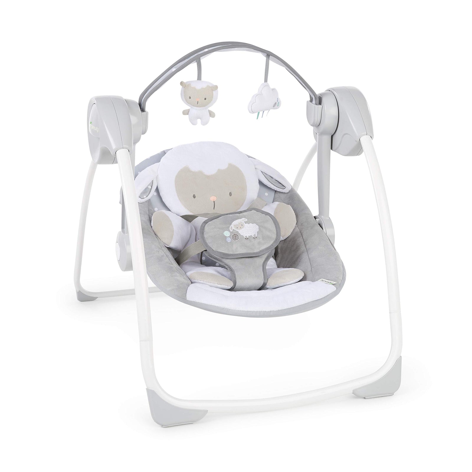 Ingenuity Comfort 2 Go Compact Portable Baby Swing, Cuddle Lamb