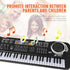 61 Keys Black Digital Music Electronic Keyboard KeyBoard Electric Piano Kids Gift Musical Instrument