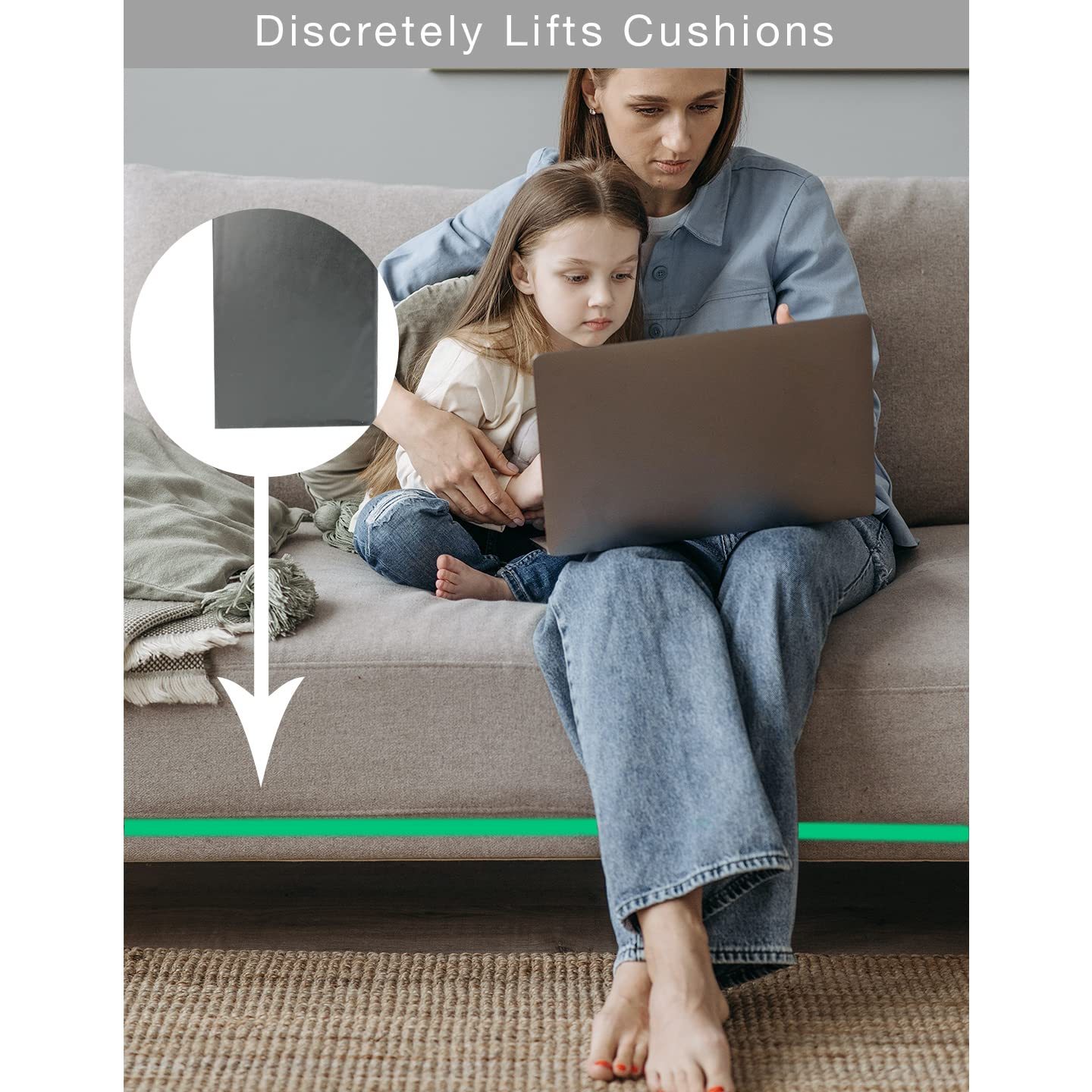 LAMINET Deluxe Extra Thick Sagging Furniture Cushion Support Insert| Seat Saver| New and Improved| Extend The Life of Your Sofa| 60% Thicker - Sofa - 17