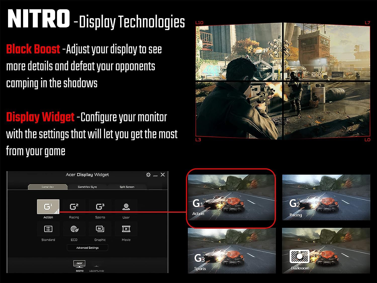Acer Nitro IPS AMD Radeon FREESYNC Gaming Monitor
