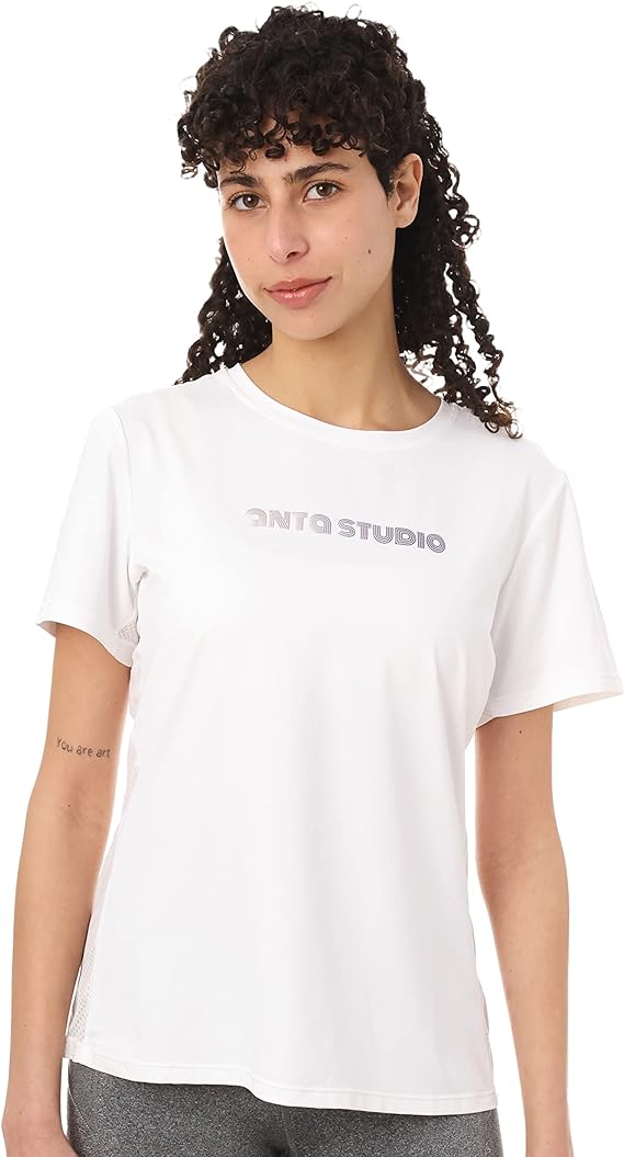 ANTA SS TEE For WOMEN, SNOW WHITE, M