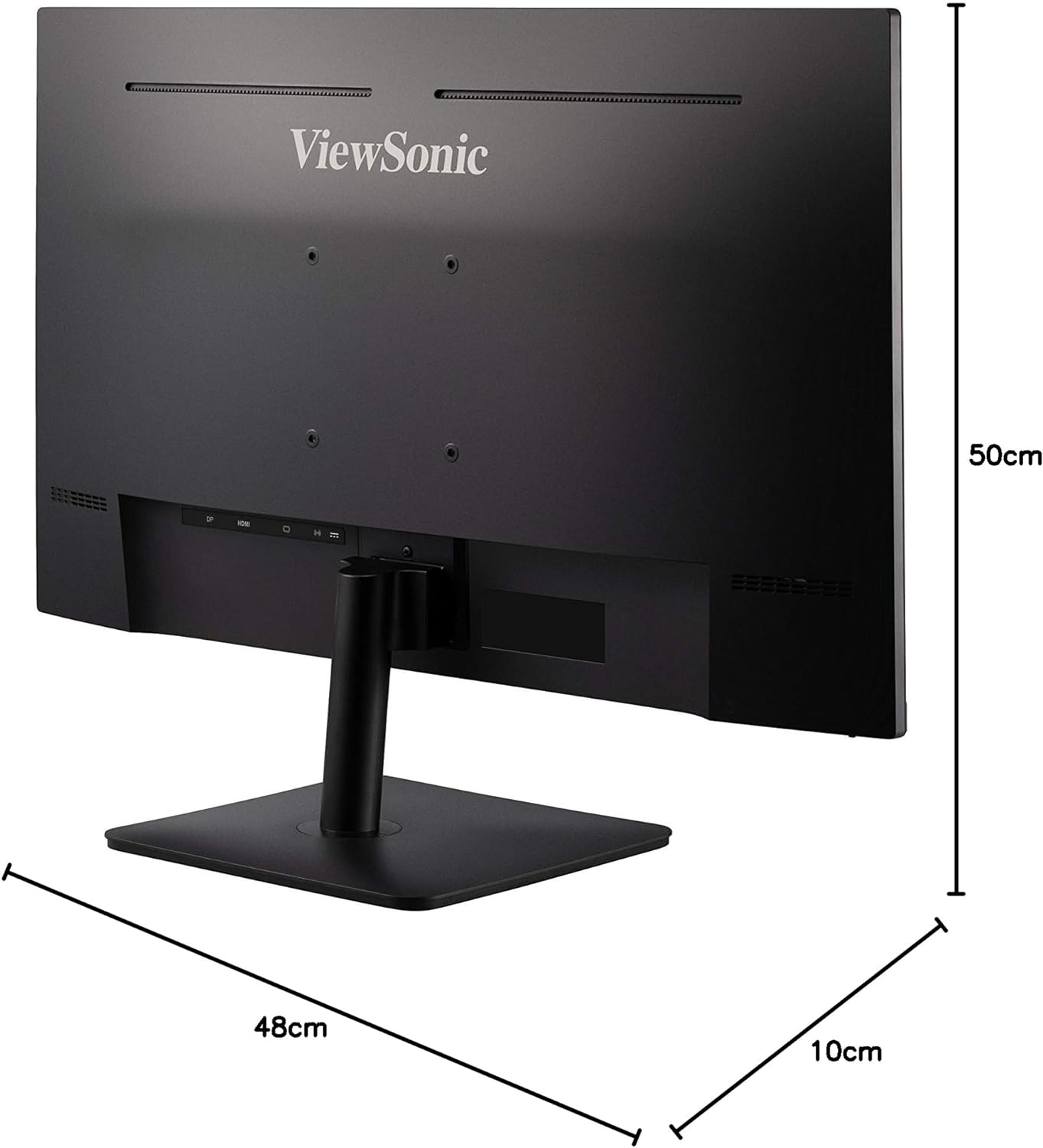 ViewSonic  Full HD IPS Monitor with Frameless Design,75 HZ, VGA, HDMI, Eye Care for Work and Study at Home