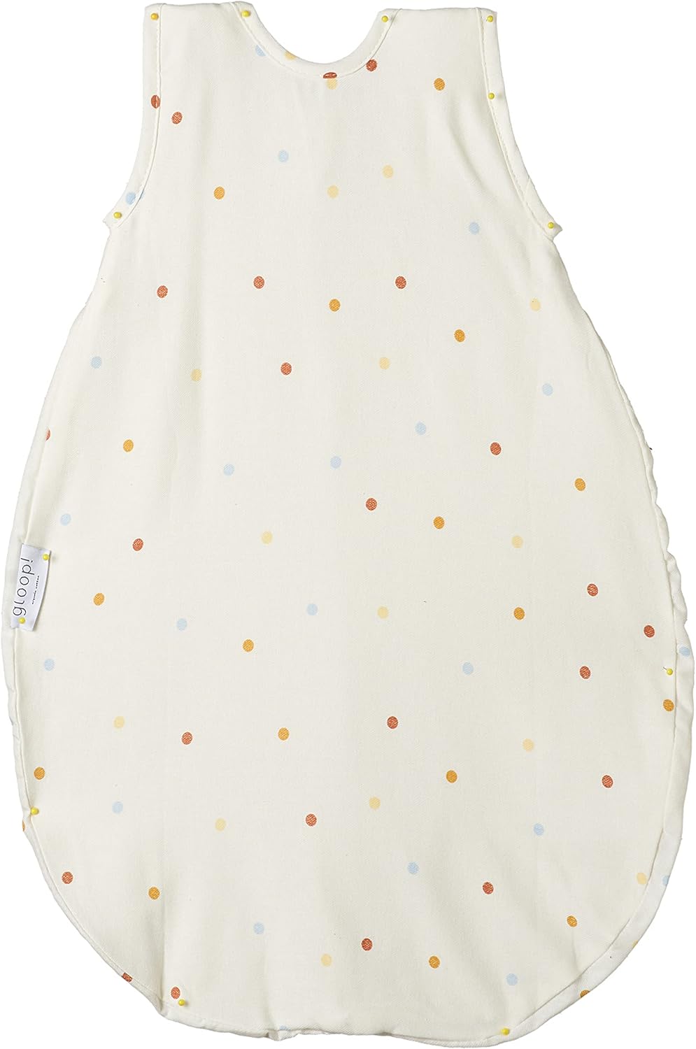 Gloop Wearable Blanket - Organic Cotton Sleeping Bag for Babies and Toddlers, Unisex, Colored Confetti Design (0-3 Months) - Summer