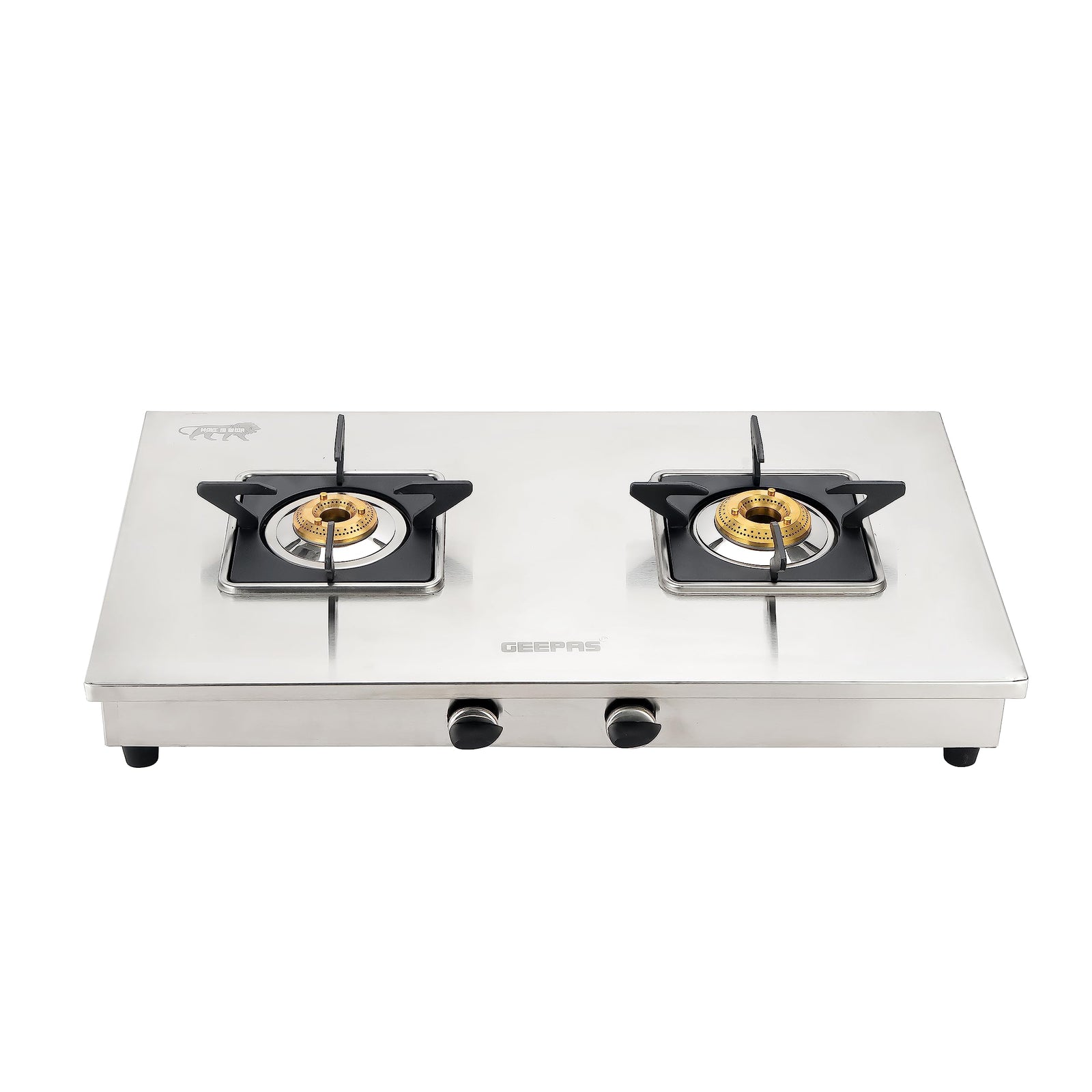 Geepas Stainless Steel Gas Cooker-Auto Ignition System, LPG Gas Stove| Silver