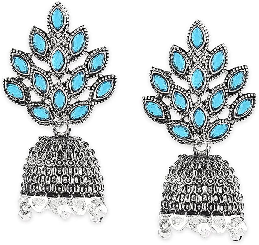 ZAVERI PEARLS Combo Jhumkis For Women (Silver) (Zpfk6280)