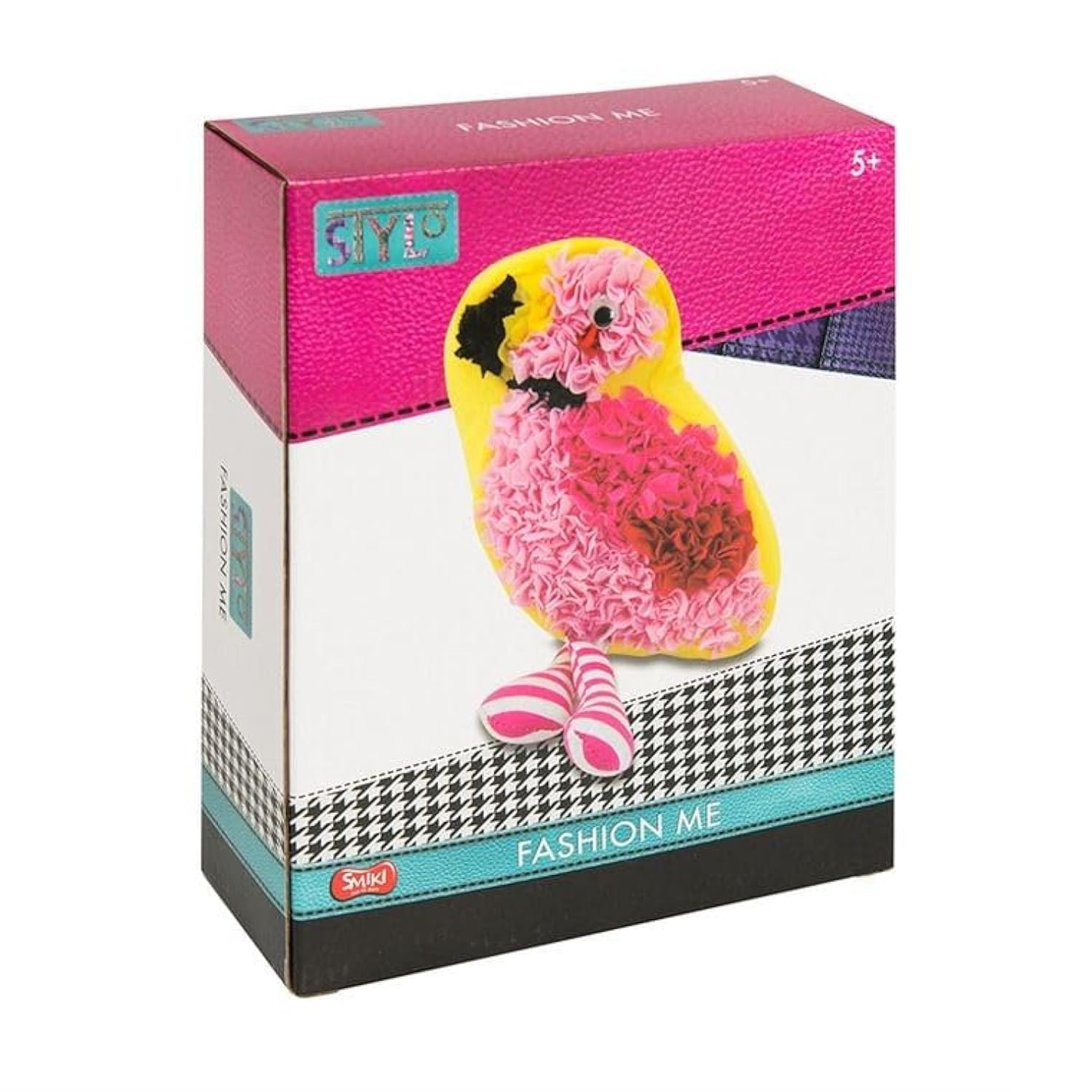 Smiki 6278053 Stylo Fashion Me Flamingo Coloring Pillow, Yellow