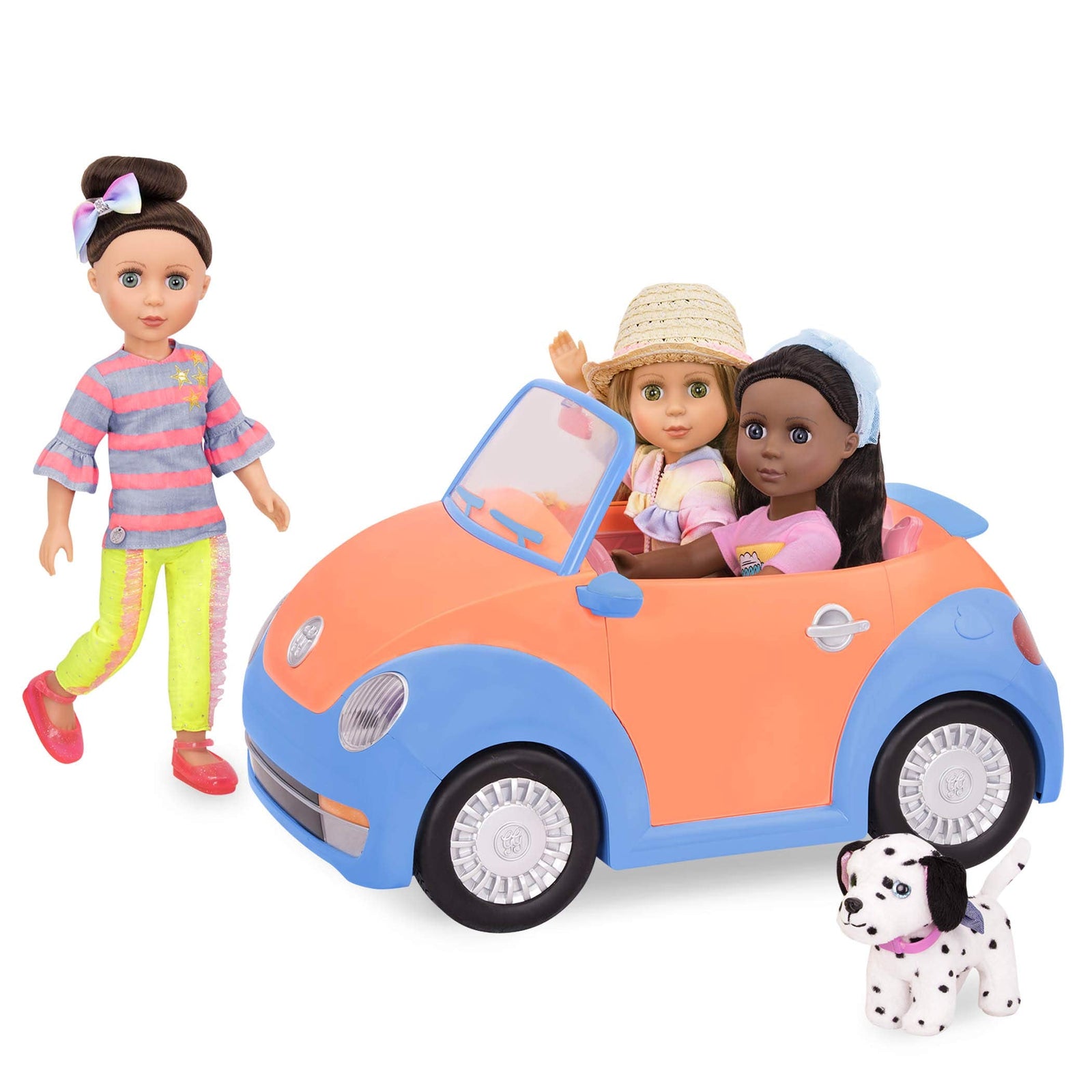 Glitter Girls Convertible Car for 14-inch Dolls (35.6 cm) - Toys, Clothes, & Accessories for Girls Ages 3 and Up