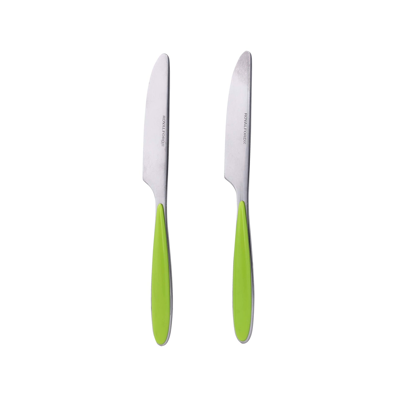 Royalford 2 Pieces Stainless Steel Dinner Knife - Green