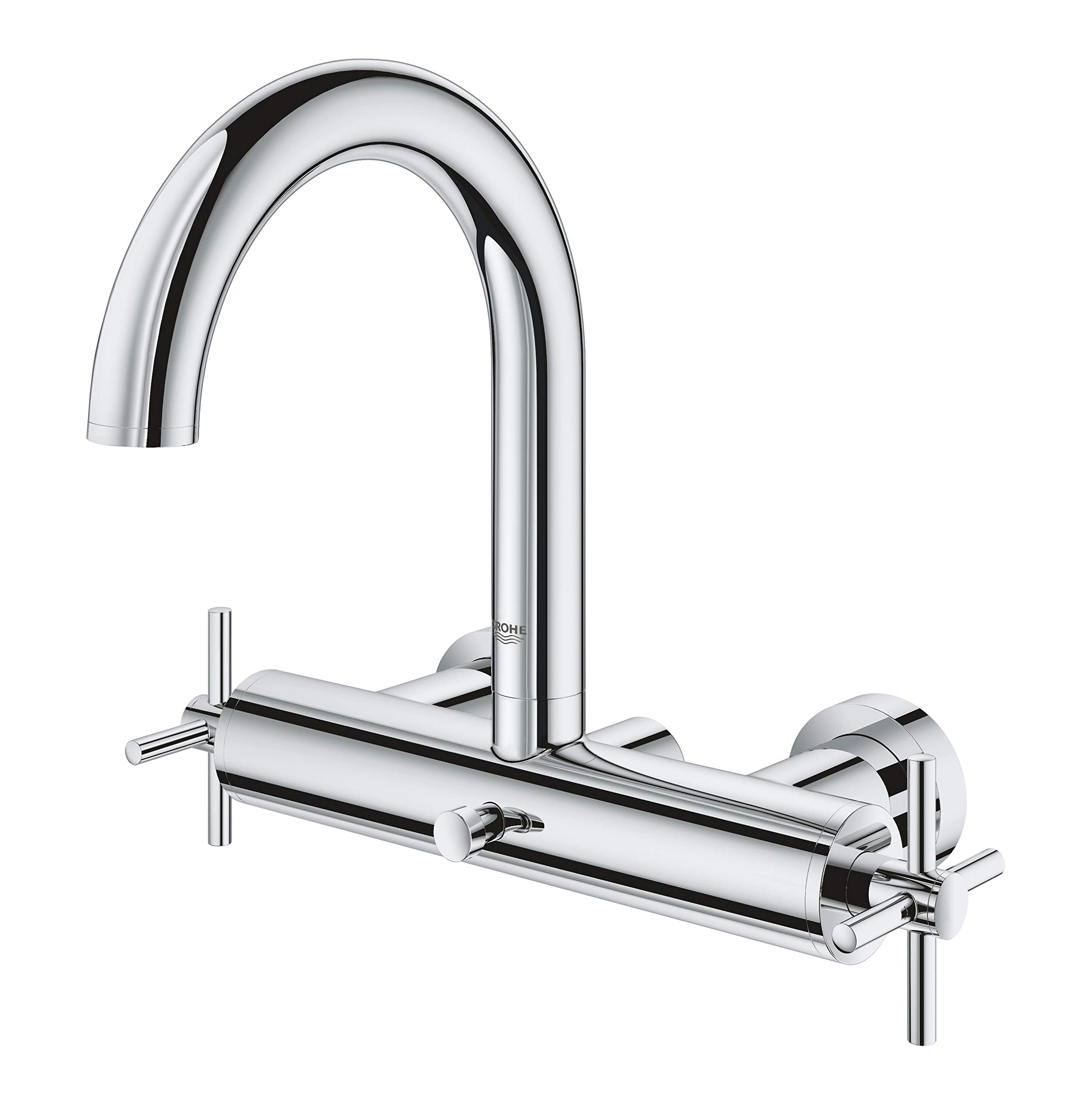 GROHE Atrio Bath/Shower Mixer 1/2" - Wall Mounted | Tubular Spout | Chrome Finish