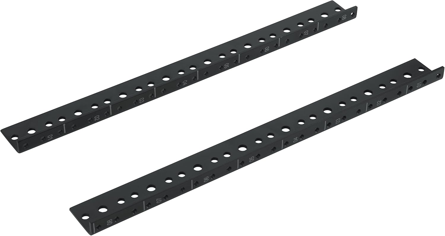 Gator Rackworks Heavy Duty Steel Rack Rail Set; 8U Rack Size (Grw-Rackrail-08U)