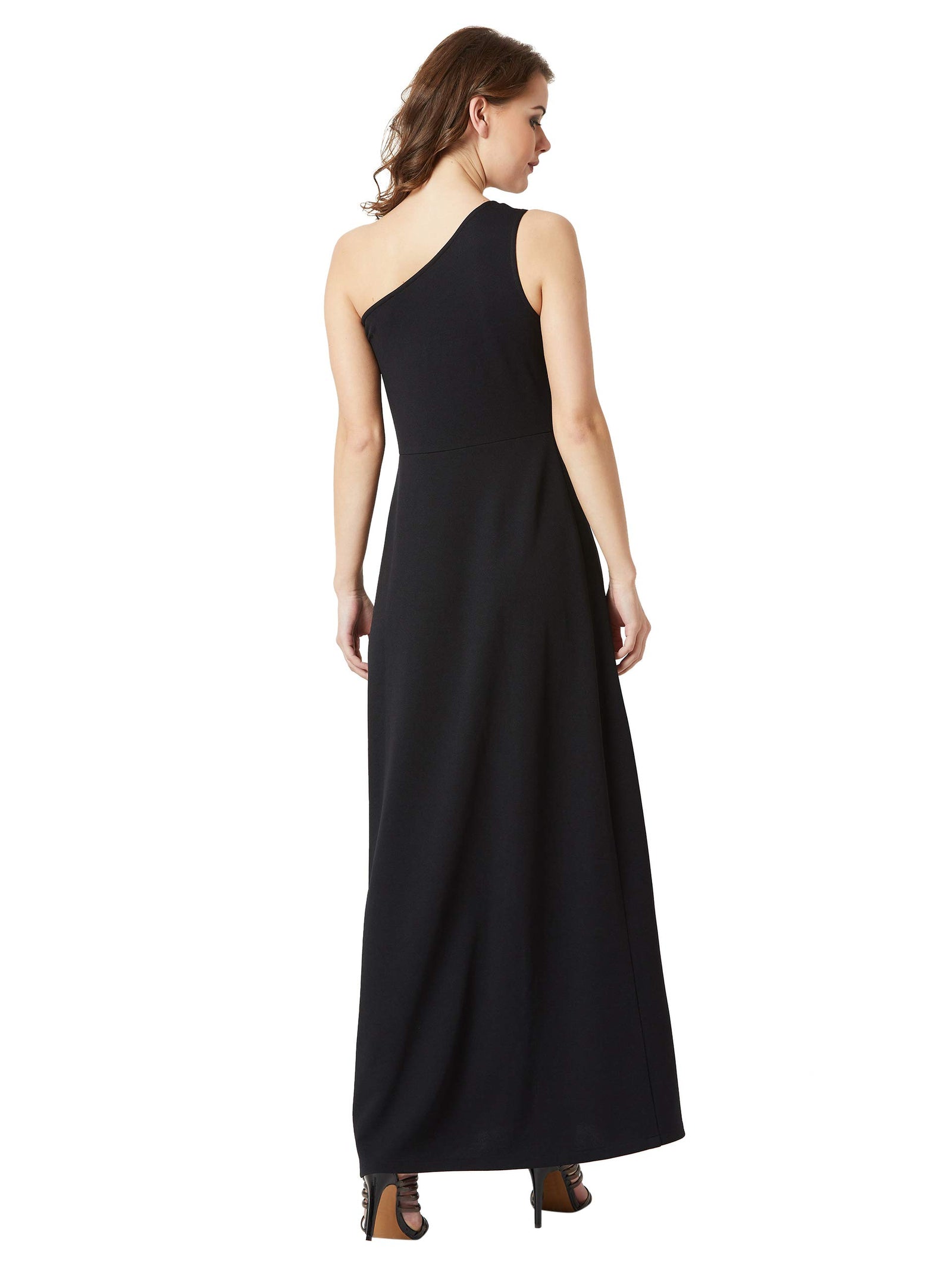 Miss Olive Women's Crepe A-Line Maxi Dress