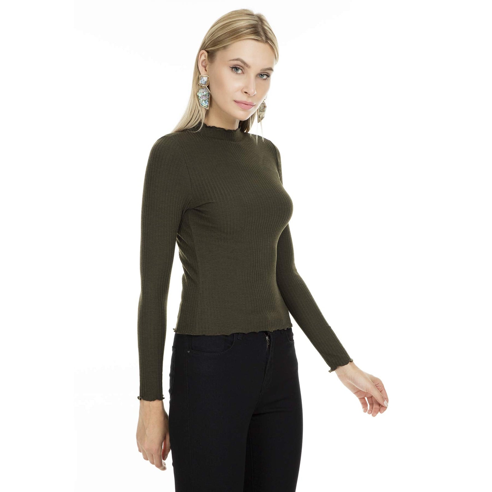 Only Women's Onlemma L/S High Neck Top Jrs Long Sleeve Top