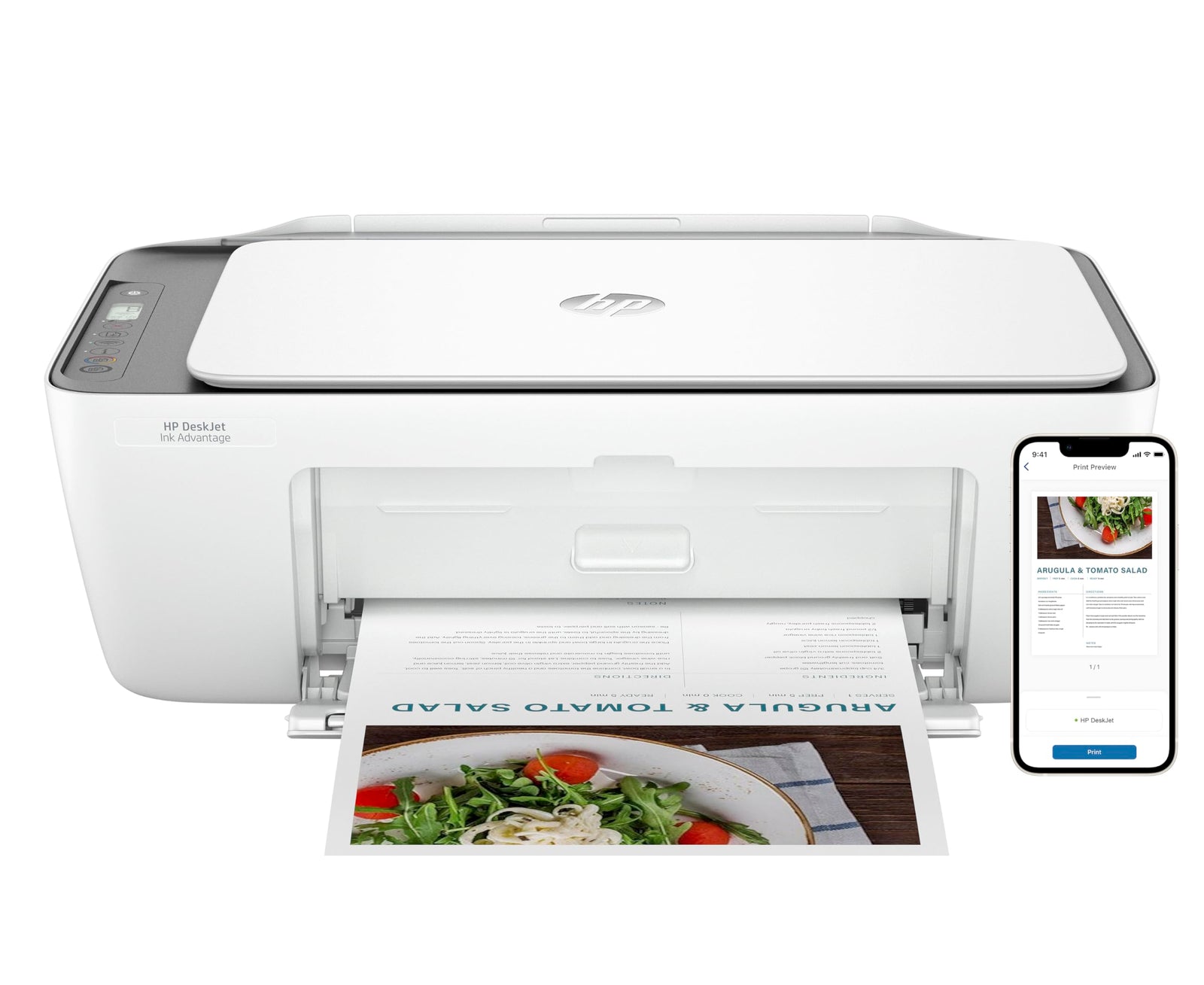 HP DeskJet Ink Advantage 2876 Wireless, Print, Scan, Copy, All-in-One Printer - Cement [6W7E6C]