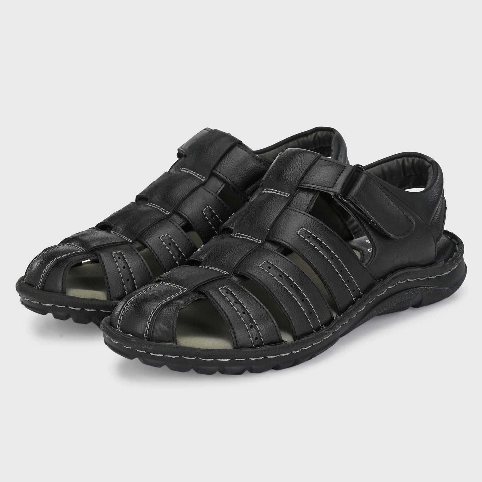 Centrino Men's Brown Fisherman Sandals , BLACK , 42 EU