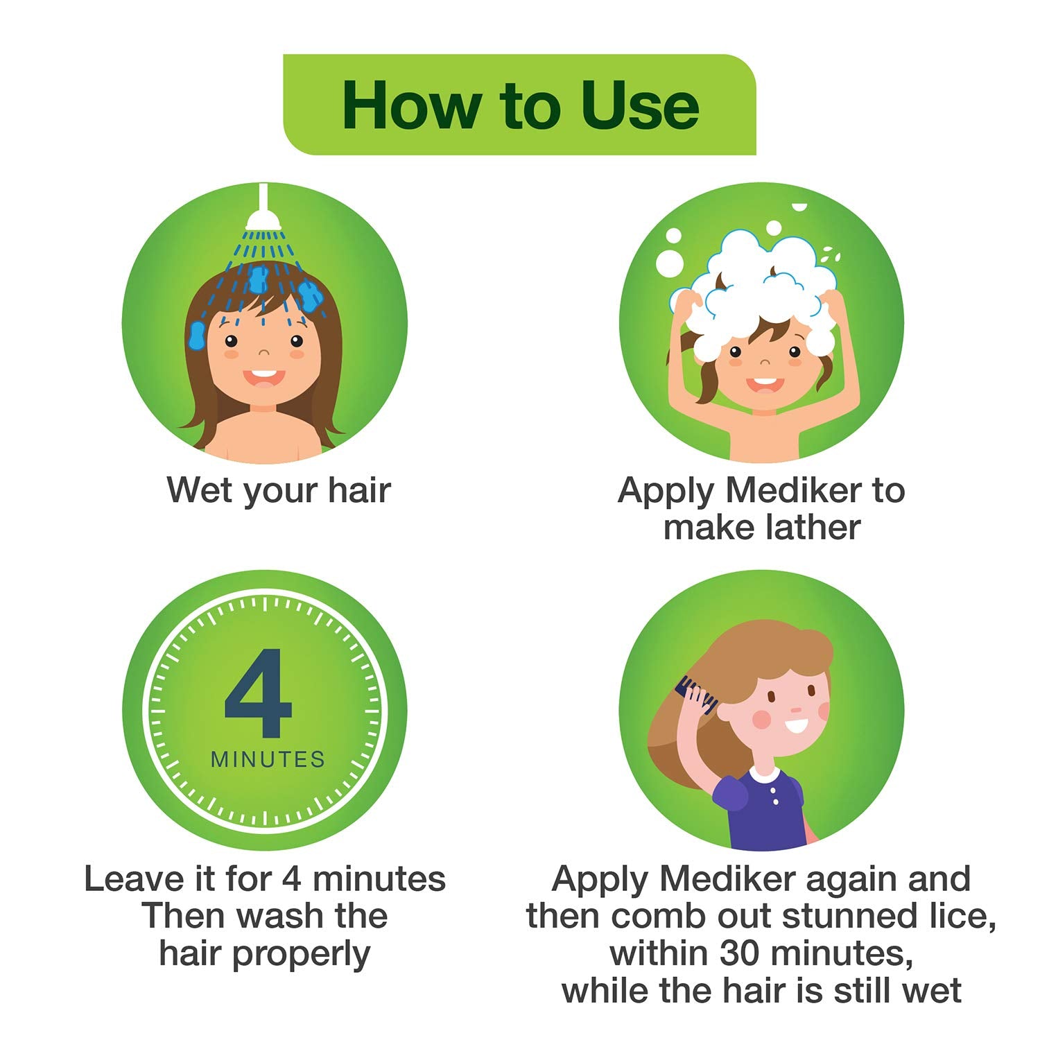 Mediker Anti-Lice Treatment Shampoo,50ml
