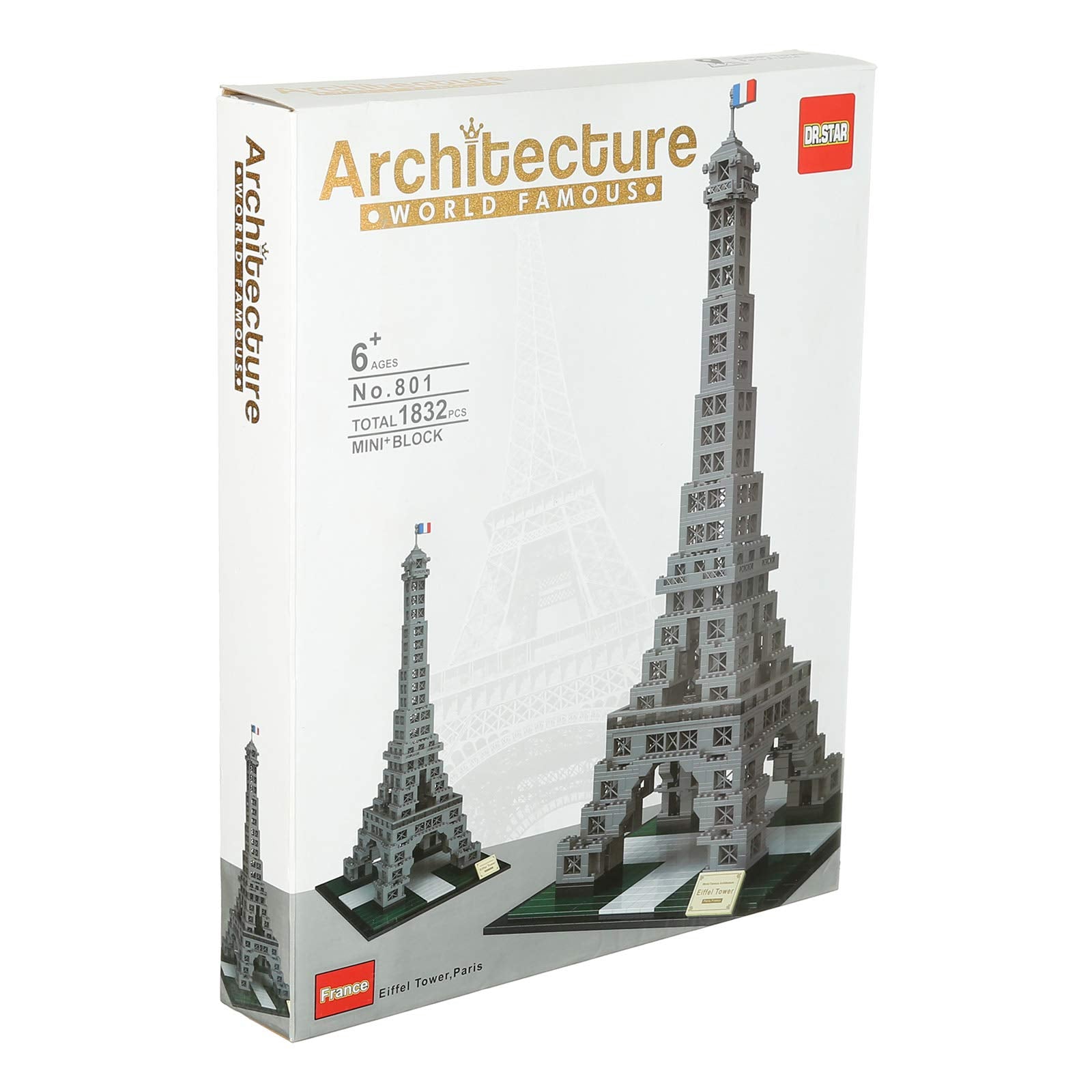 Dr.Star Architecture Eiffel Tower for Unisex - 1832 Pieces