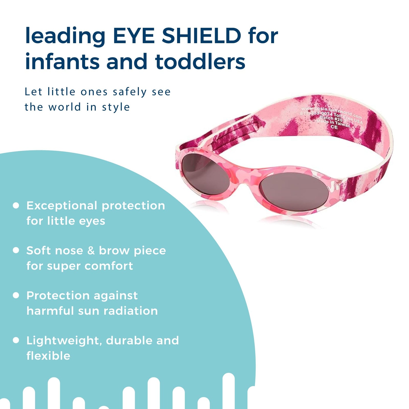 Baby BANZ Sunglasses Infant Sun Protection – Ages 0-2 Years – The Best Sunglasses for Babies & Toddlers, Baby