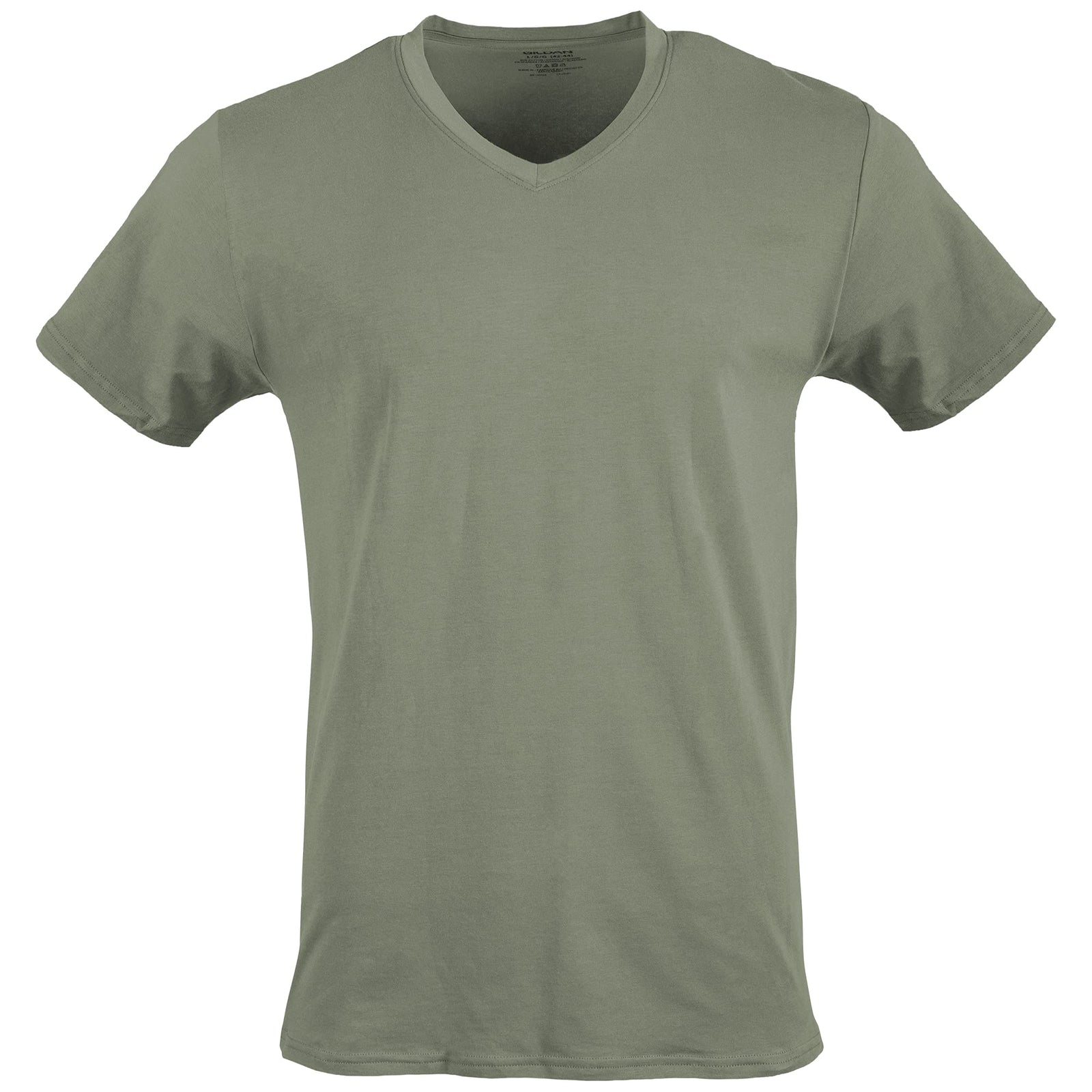 Gildan mens V-neck T-shirts, Multipack, Style G1103 Underwear (pack of 5) Size: L Color: Black/Sport Grey/Charcoal/Military Green