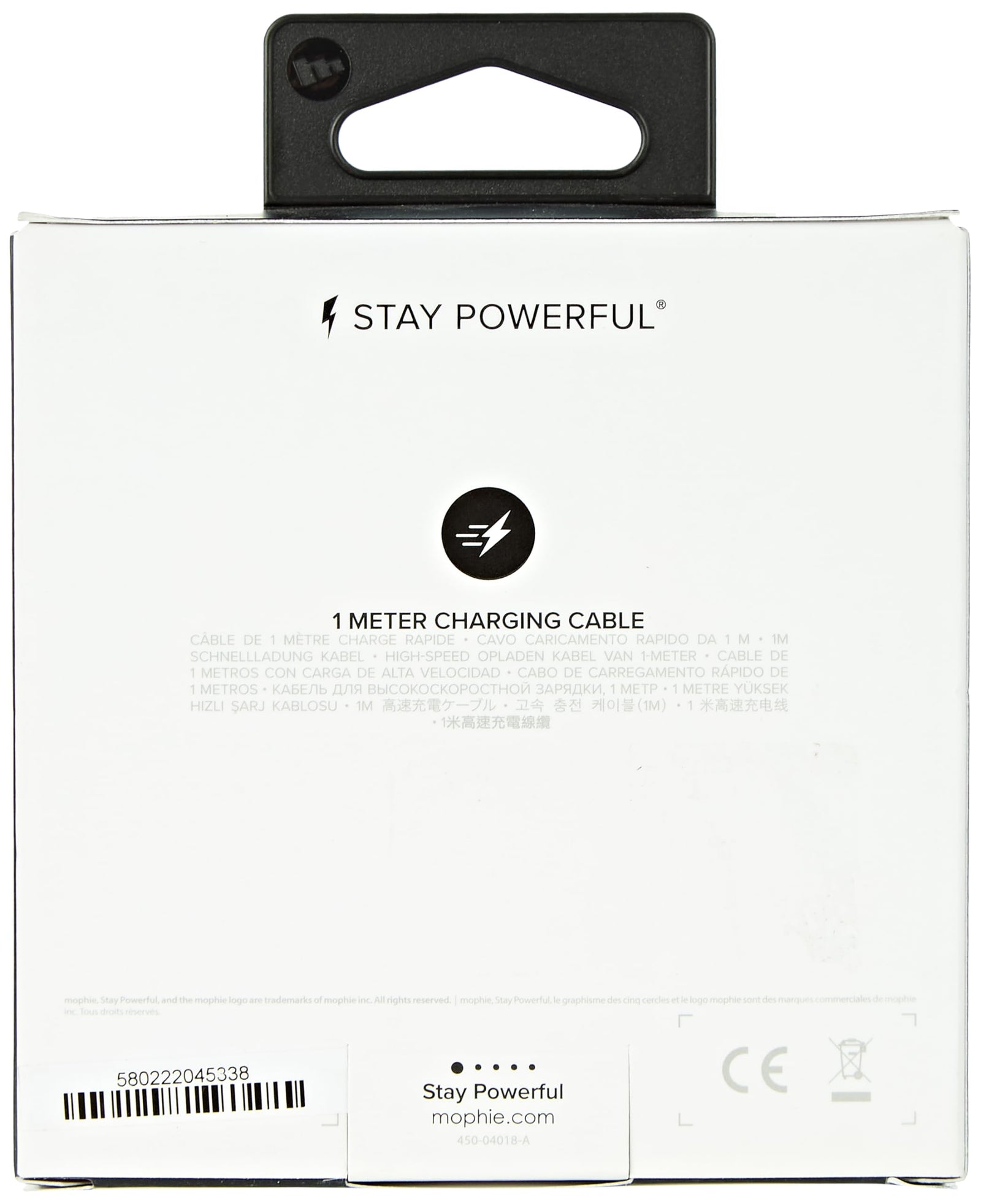 mophie Charge and Sync Cable-USB-A to Micro USB 1M – Black