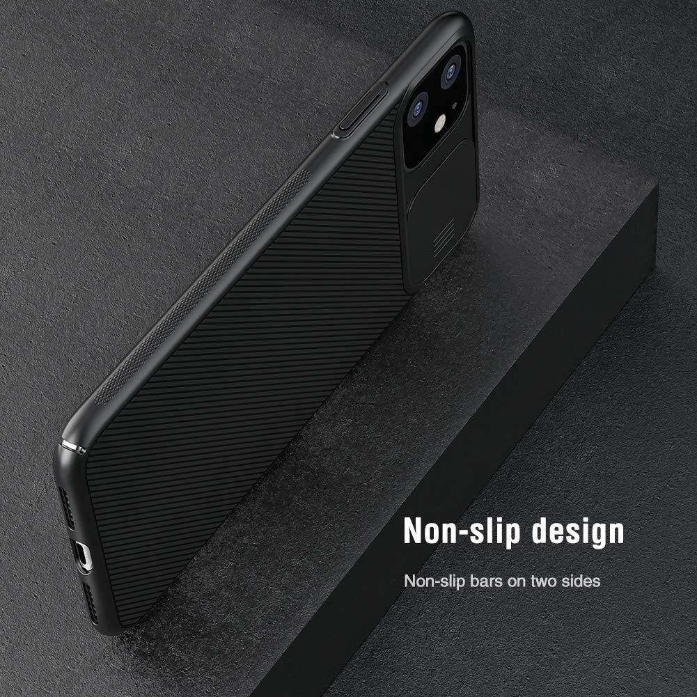 Nillkin Apple Iphone 11 Case Cam Shield Series With Camera Slide Cover Mobile Phone - Black