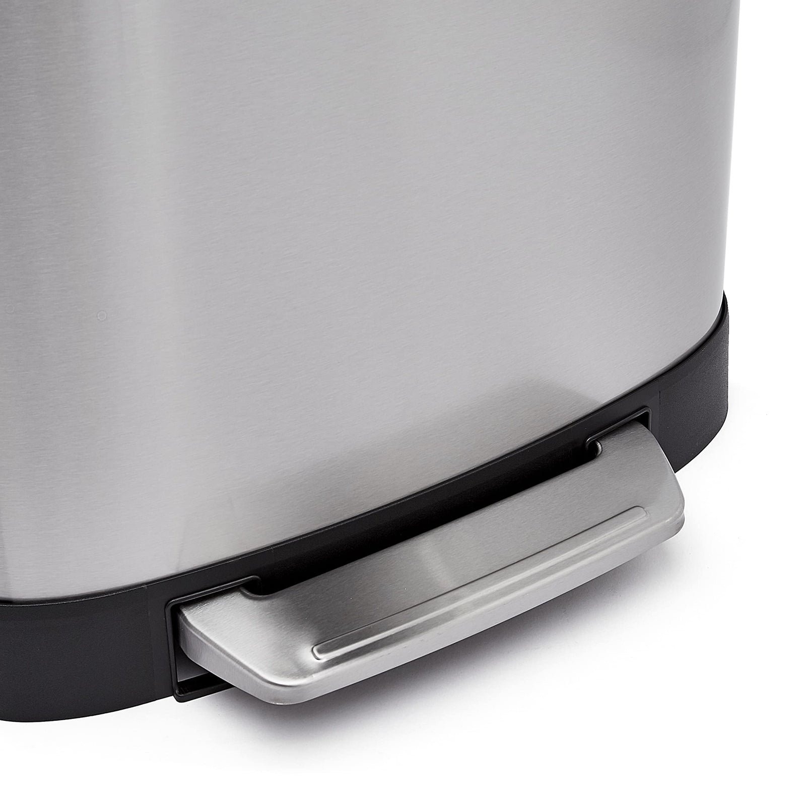 AmazonBasics Rectangle Soft-Close Trash Can with High Base - 50 Liter
