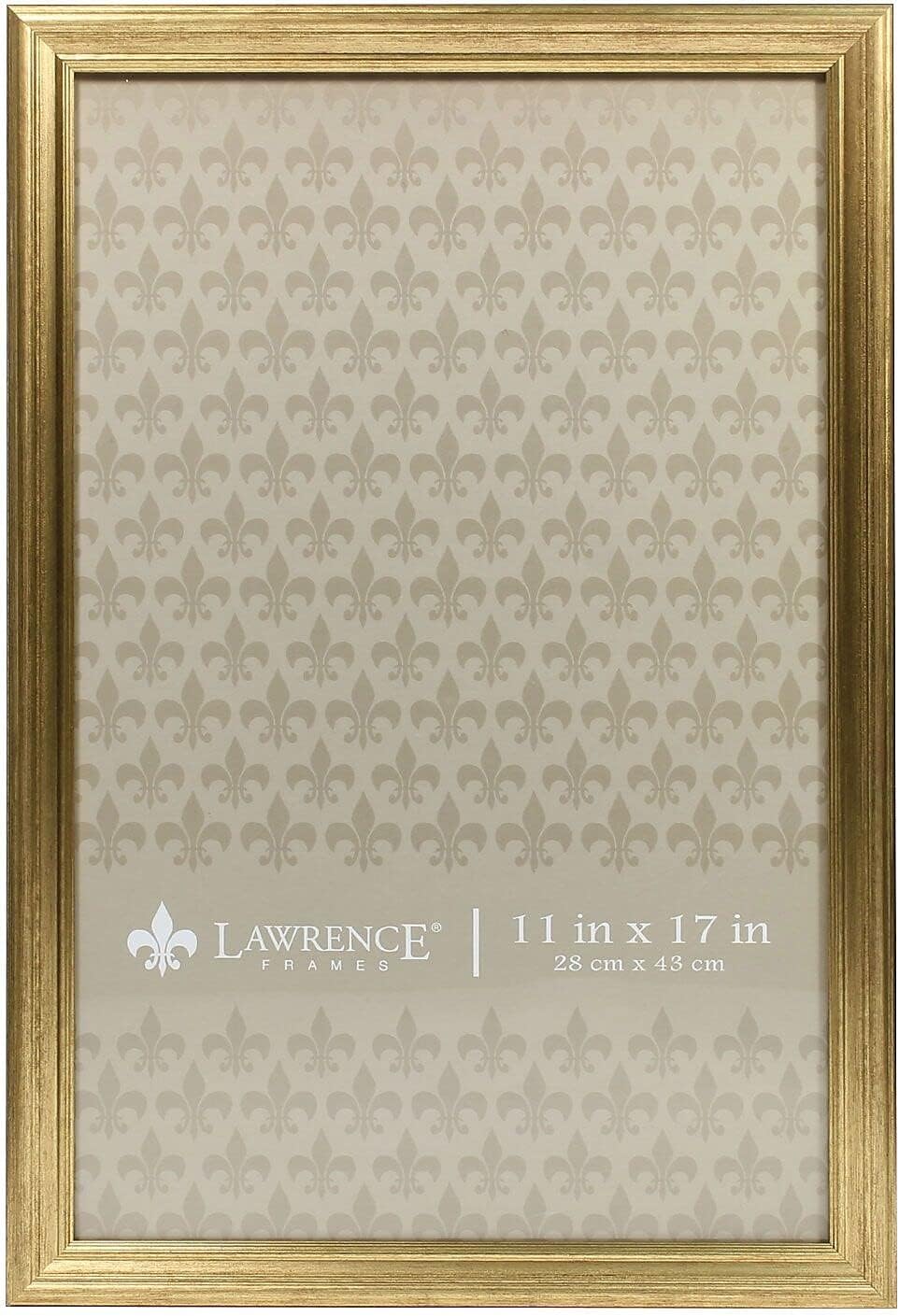 Lawrence Frames 536217 Gold 11X17 Sutter Burnished Picture Frame