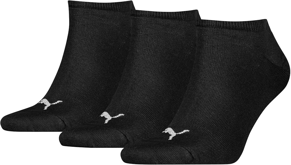 PUMA Unisex Sneaker Socks 3-Pack, Blue/Grey Melange, Size 2.5-5