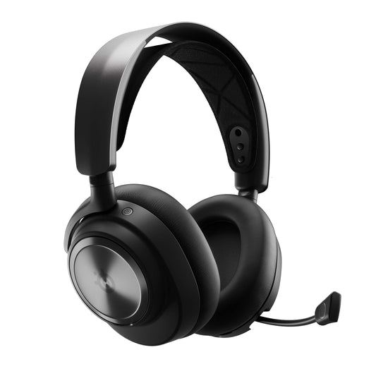 SteelSeries Arctis Nova Pro Wireless Xbox - Multi-System Gaming Headset - Premium Hi-Fi Drivers - Active Noise Cancellation - Infinity Power System - Xbox, PC, PS5, PS4, Switch, Mobile