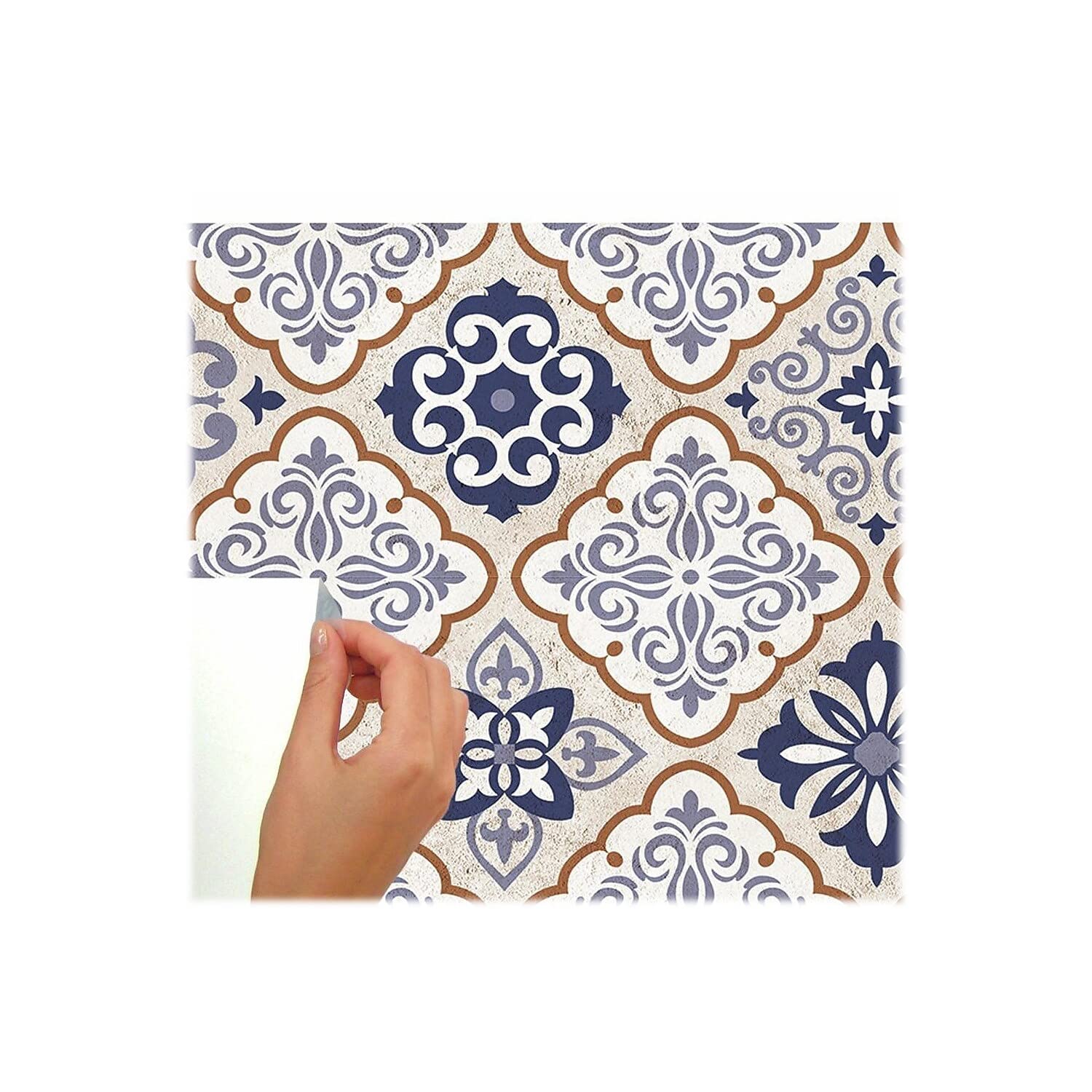 RoomMates Mexican Tiles Peel And Stick Giant Wall Decals