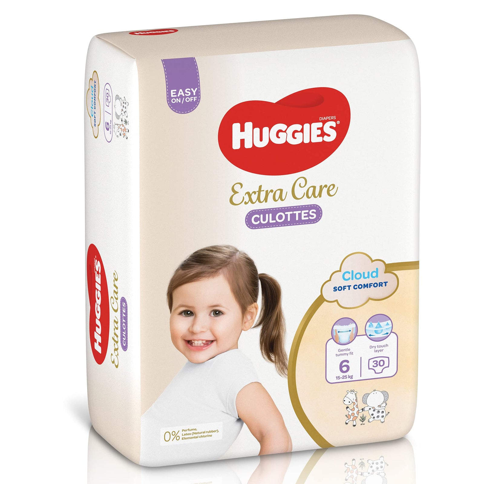 Huggies, Extra Care Culottes, Size 6, 15-25 kg, 30 Diaper Pants