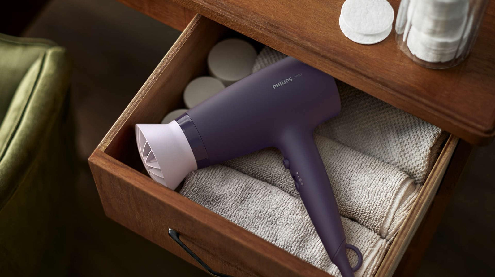 Philips 3000 Hair Dryer - Purple, BHD340