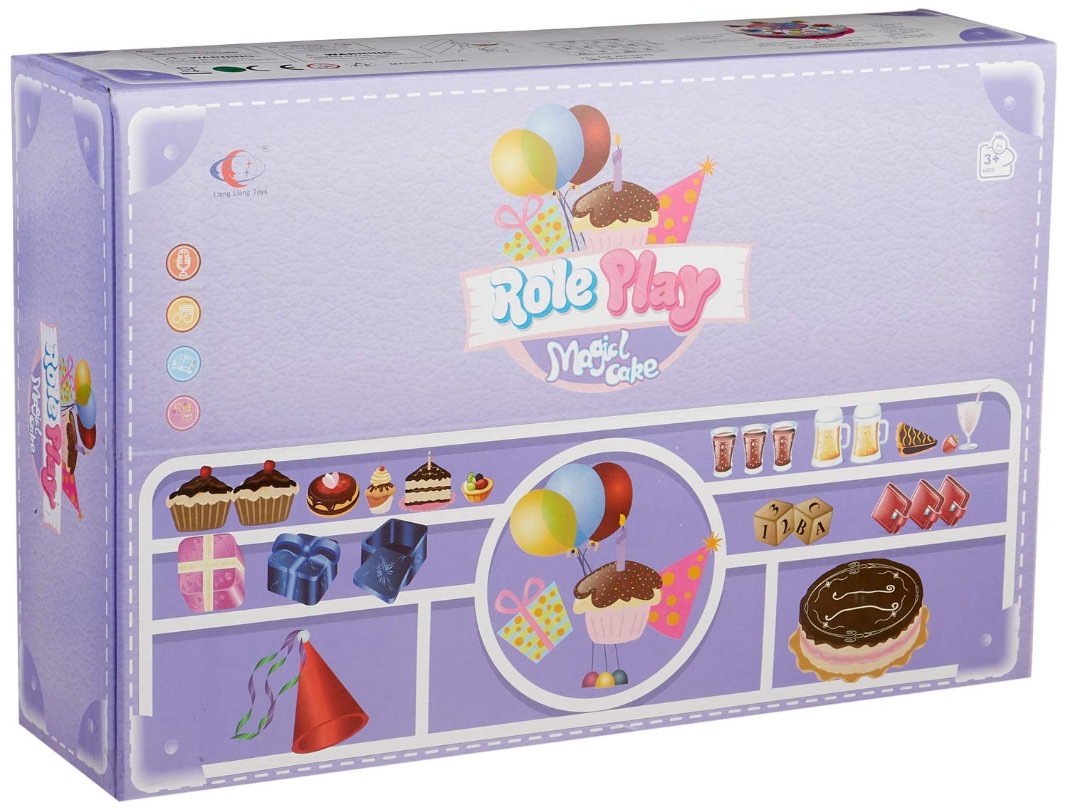 Liang Liang Toys 6637-1 Kitchen Playset for Girls, 29 Pieces - Multi Color