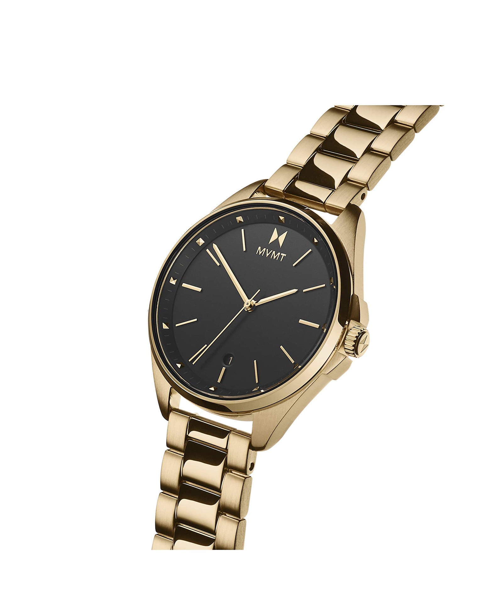 MVMT Women's Black Dial Ionic Gold Plated Steel Watch - 28000005-D