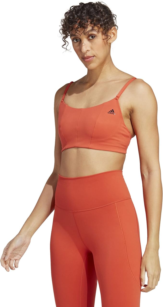 adidas Women Yoga Studio Light-Support Bra TRAINING BRA for Women Sports Bra