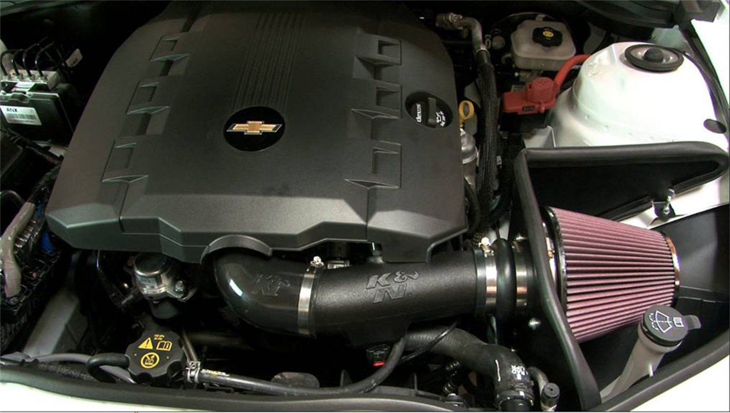 K&N Cold Air Intake Kit: Increase Acceleration & Engine Growl, Guaranteed to Increase Horsepower up to 11HP: Compatible with 3.6L, V6, 2011-2015 Chevy Camaro, 63-3078