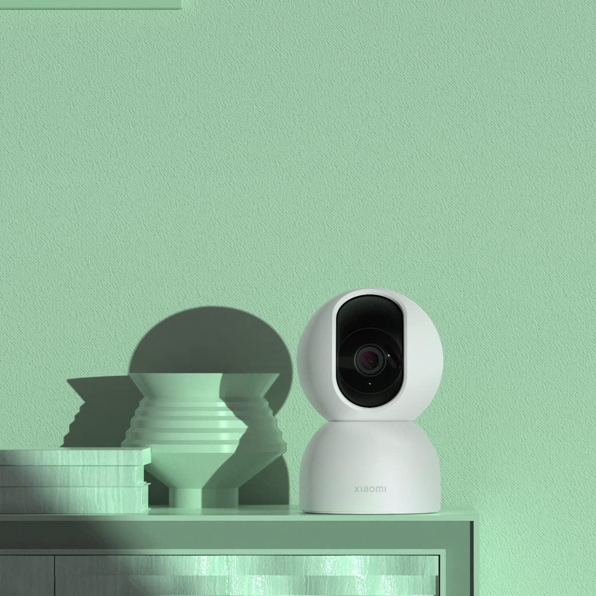 XIAOMI Smart Camera C400 4MP,360° Rotation AI Human Detection 2.4GHz/5GHz Wi-Fi Support Compatible with Alexa Google Home MJSXJ11CM White