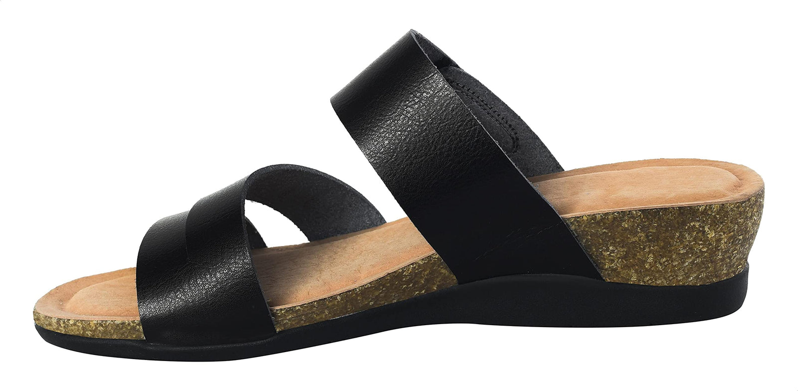 Pixi Faux Leather Velcro Closure Wedge Sandals For Women