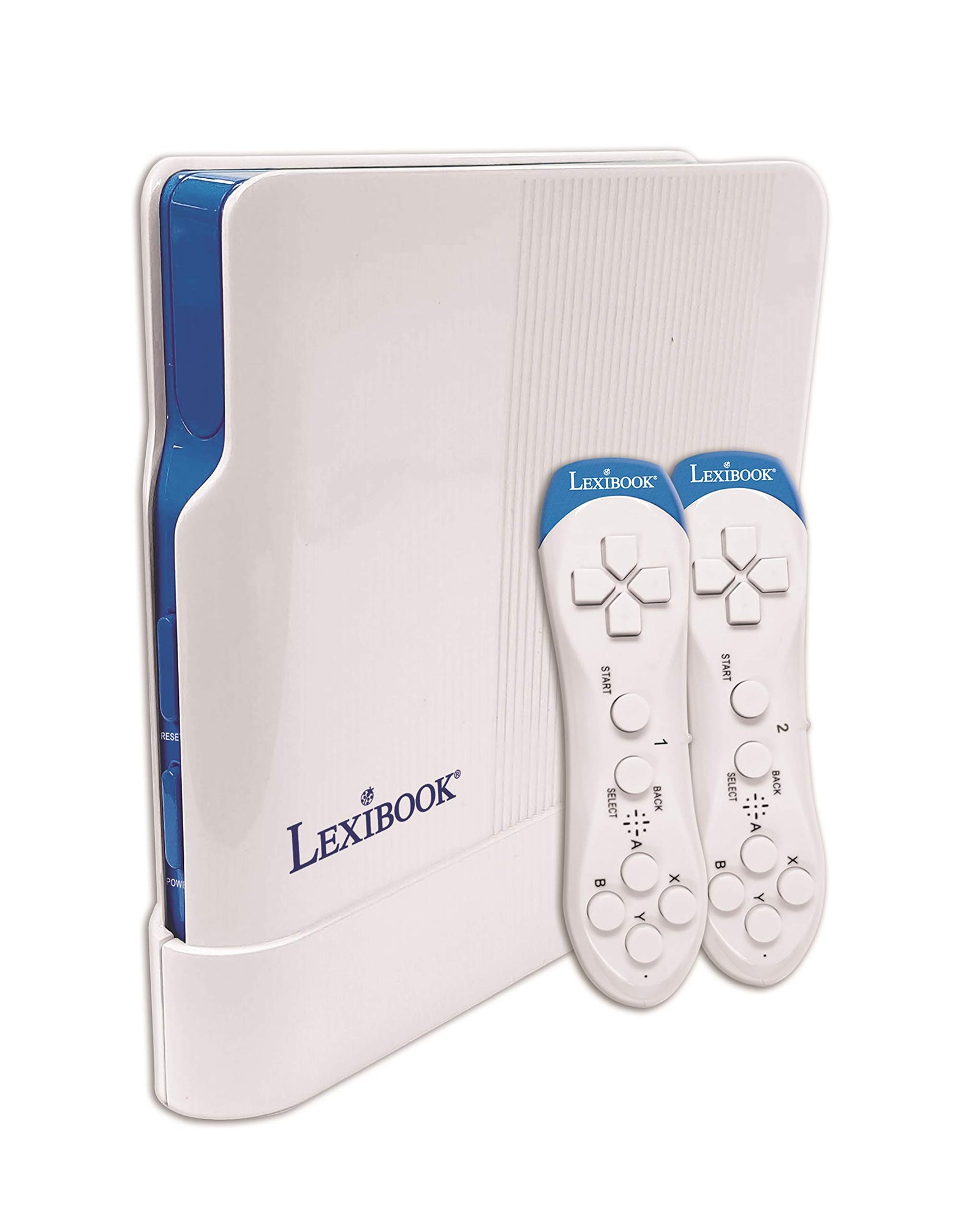 Lexibook TV Game Console, 200 Games, 32-bit, USB-C Adapter, White/Blue, JG7430