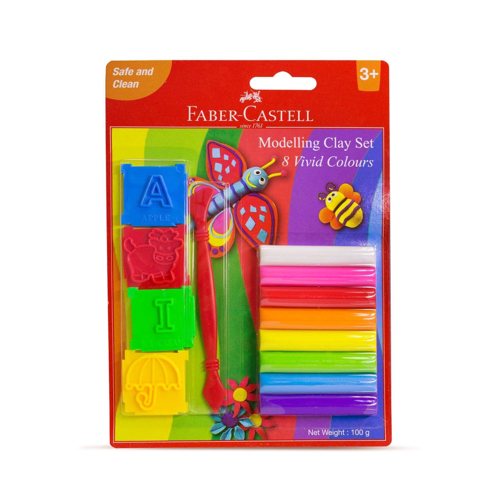 Faber-Castell Modeling Clay, 8 Colors Assorted, 120893