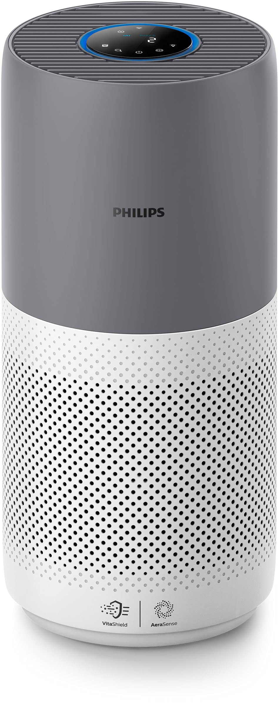 Philips 2000i Series Air Purifier - Large Rooms up to 98 m², HEPA & Active Carbon filter, Quite Sleep Mode - AC2939/90 White