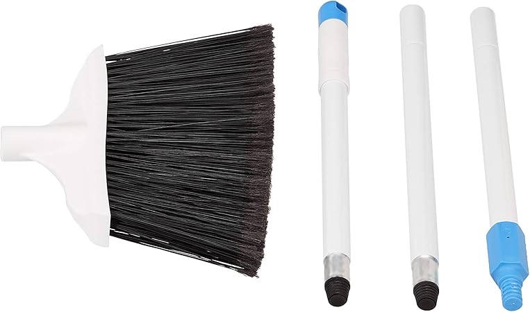 Amazon Basics Heavy-Duty Broom, Blue and White